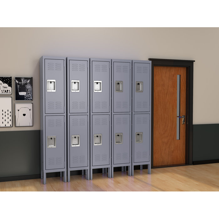 Steelcube 2 Tier 2 Section 12.01'' Wide Gym Locker Wayfair Canada